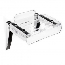 Stunning shower seat acrylic & s/steel